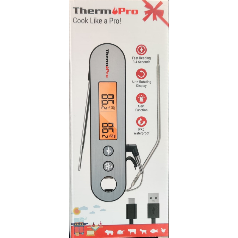 Thermopro Tp610 Rechargeable Digital Kitchen Cooking Thermometer